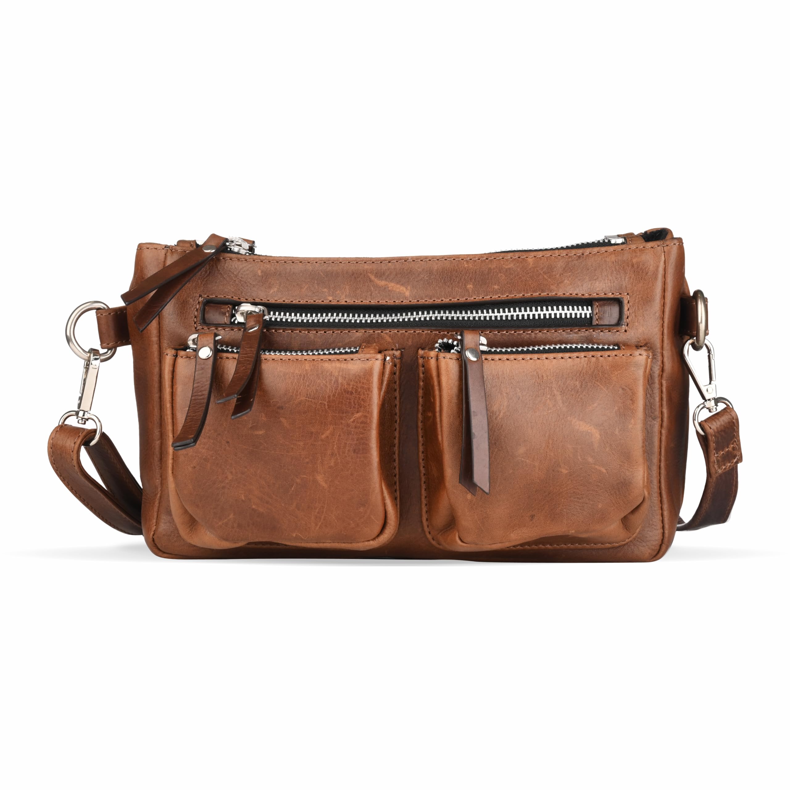 Brown Multi-Pocket Premium Messenger Bag for Men & Women I Multipurpose Bag I Office Bag I Travel Bag with Adjustable Strap| Unisex-image-17