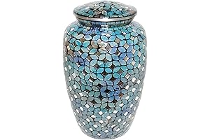 Mosaic Glass Cremation Urn: A Unique Tribute Engraved with Personal Care
