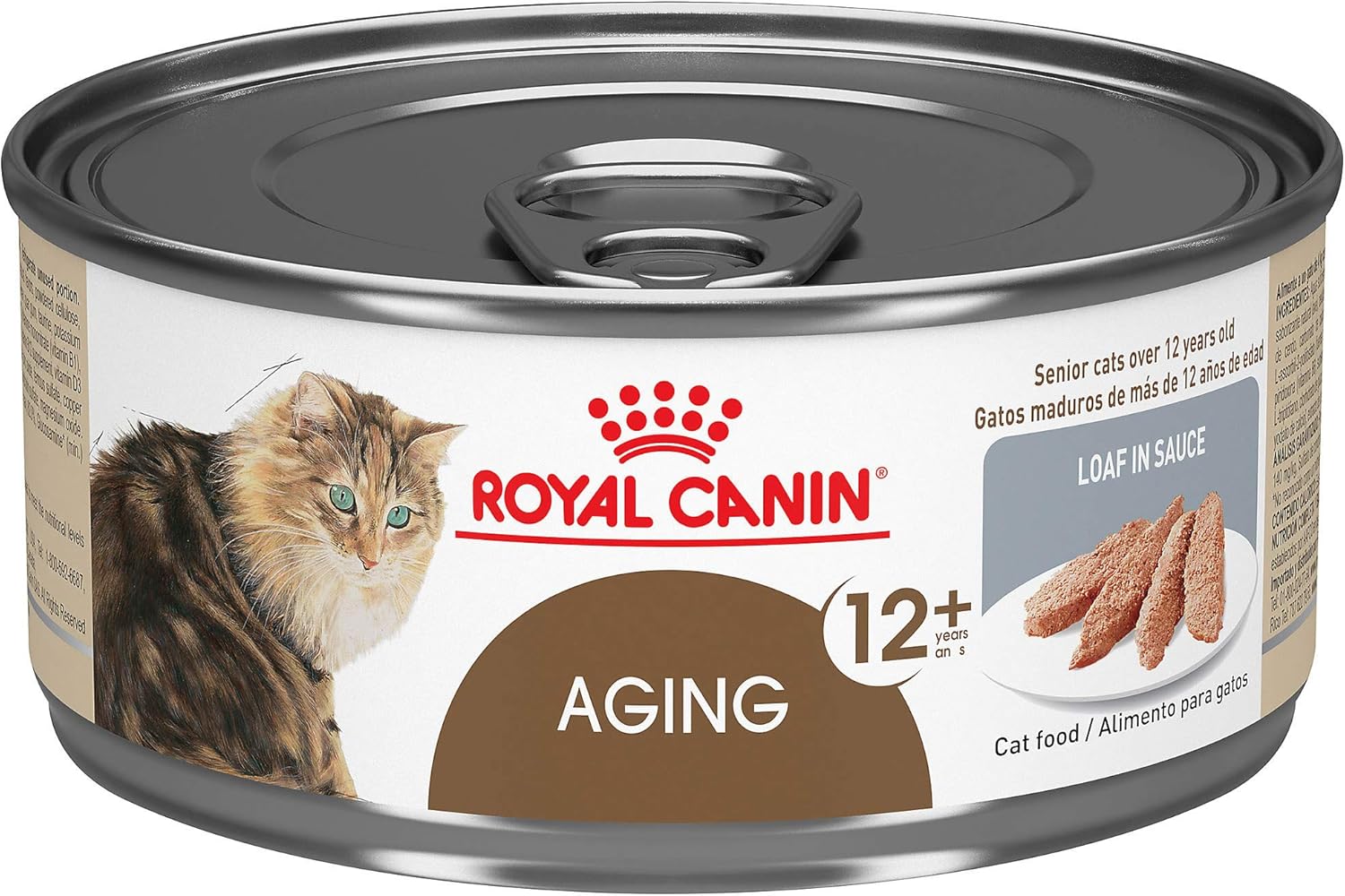 Royal Canin Feline Health Nutrition Aging 12+ Loaf in Sauce Canned Cat Food, 5.8-Ounce, 24-Pack