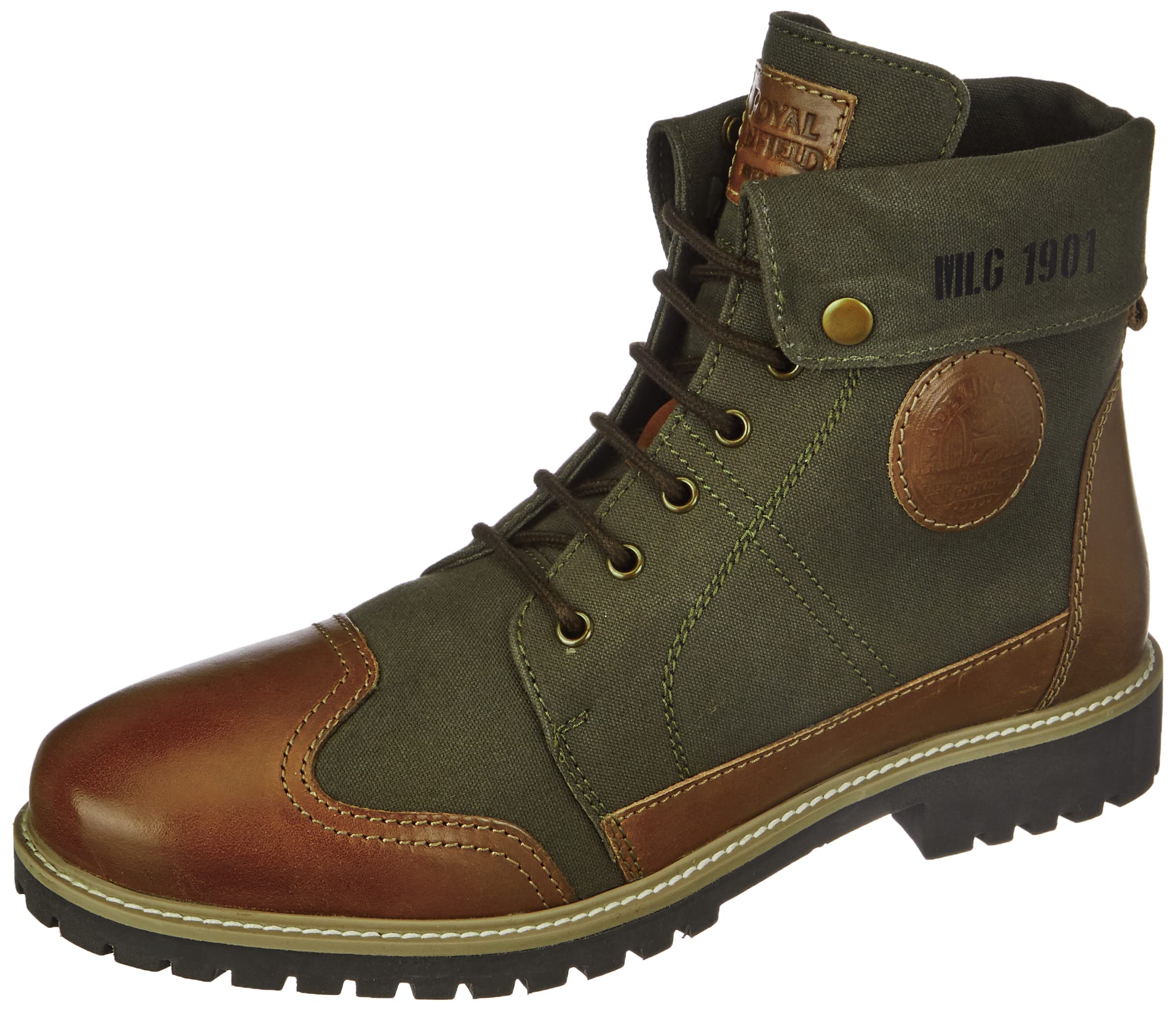 Royal Enfield Kargil Boots Olive Shoes-UK 11 (RLCSOA220354)