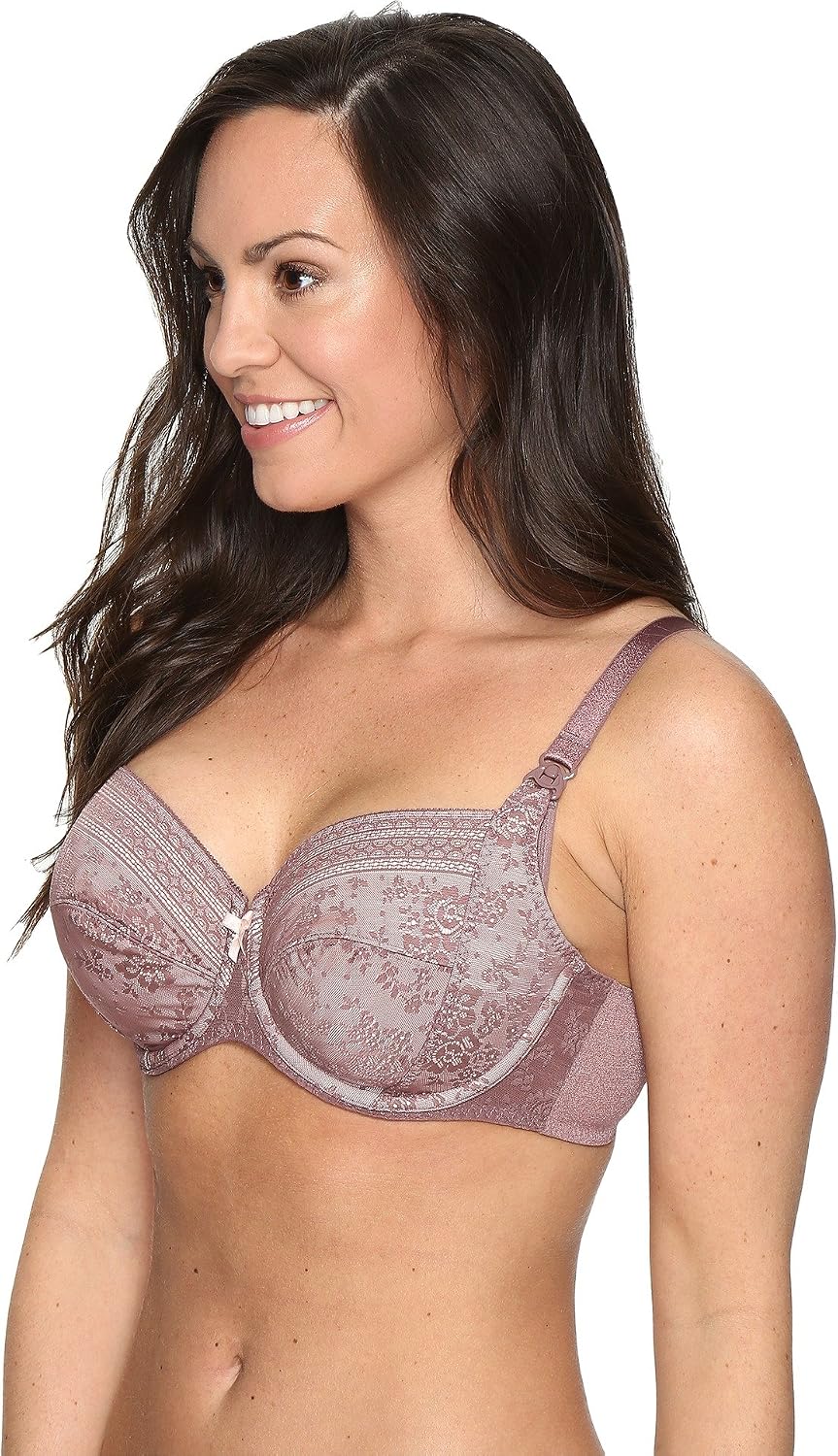 Anita Maternity Fleur Womens Underwire Nursing Bra, 36G, Berry