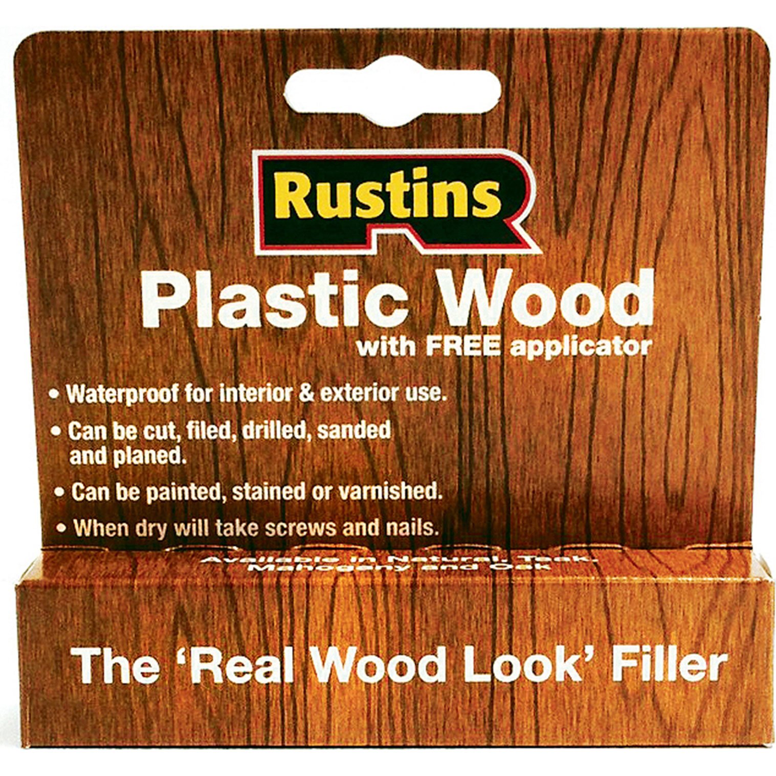 Rustins Plastic Wood Tube Natural RUSPWTUBEN