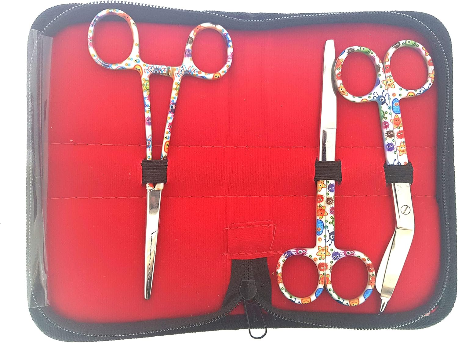 Nurses Scissor Set Set of Three with Funky Bacteria Design Amazon.ca Health & Personal Care