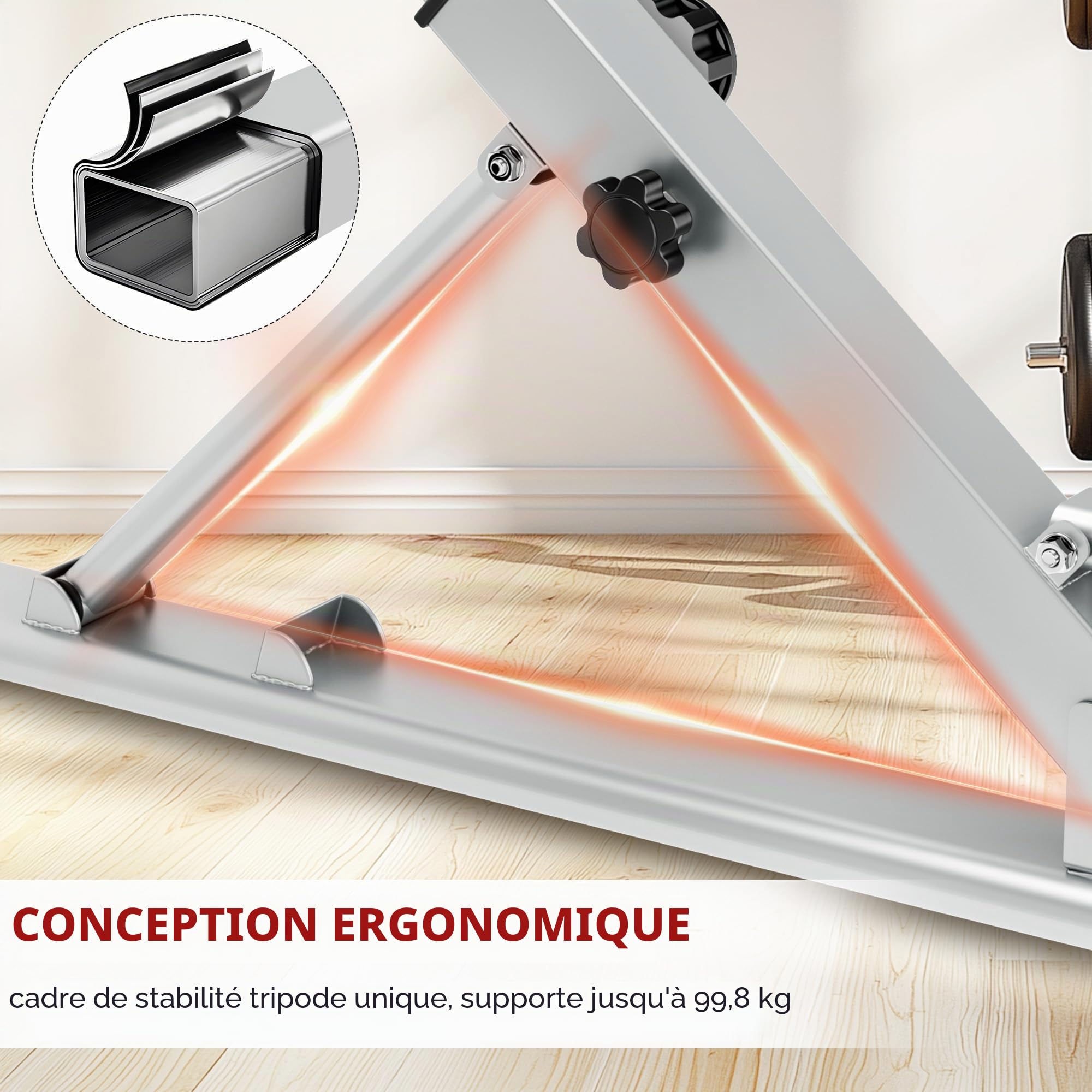 SogesHome Banc d’hyperextension Banc de Musculation Pliable Chaise Romaine Réglable pour Musculation Abdominaux et Lombaires pour Fitness à Domicile