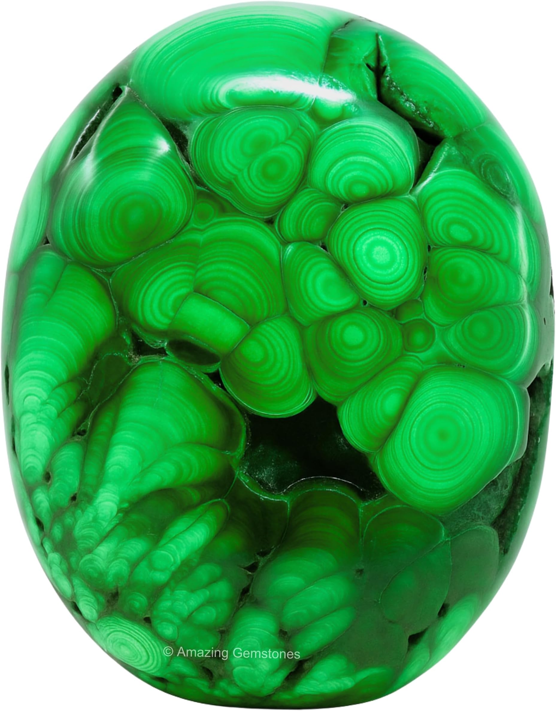 Amazing Gemstone Malachite Crystals and Healing Stones - Large Palm Stone Crystals Piedra - Crystal for Good Luck, Balanced Positive Energy, Meditation - Unique Stocking Stuffers, Gifts for Women