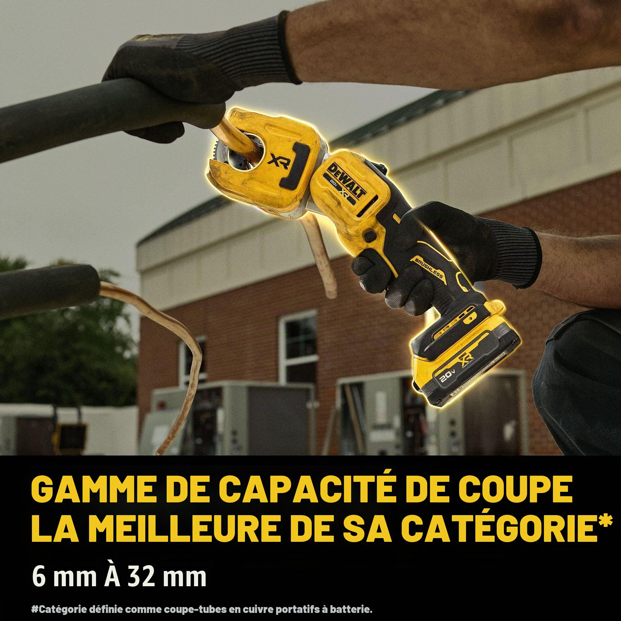 DEWALT Kit de coupe-tubes en cuivre XR 20 V MAX 1-1/4 po (DCE154E1)