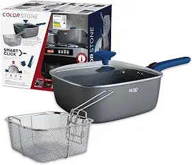 Euro Home - Cj De Panela e Fritadeira Multifuncional Smart Click - 24cm - 4 l