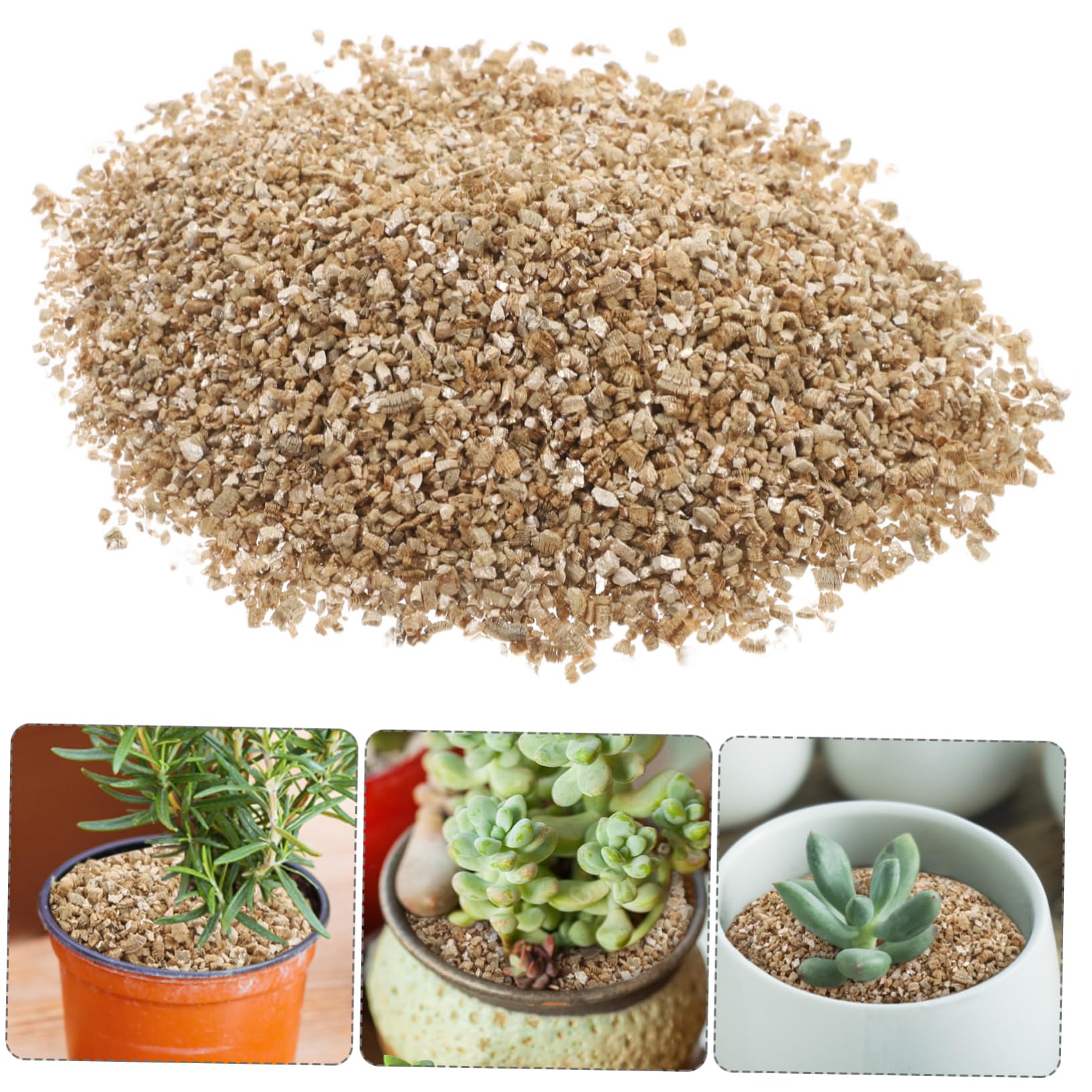 HEMOTON Vermiculite Horticole Fine 3 L pour Jardinage et Croissance | Ph Neutre, Rétention D’eau Élevée, pour Plantes en Pot et Culture en Intérieur