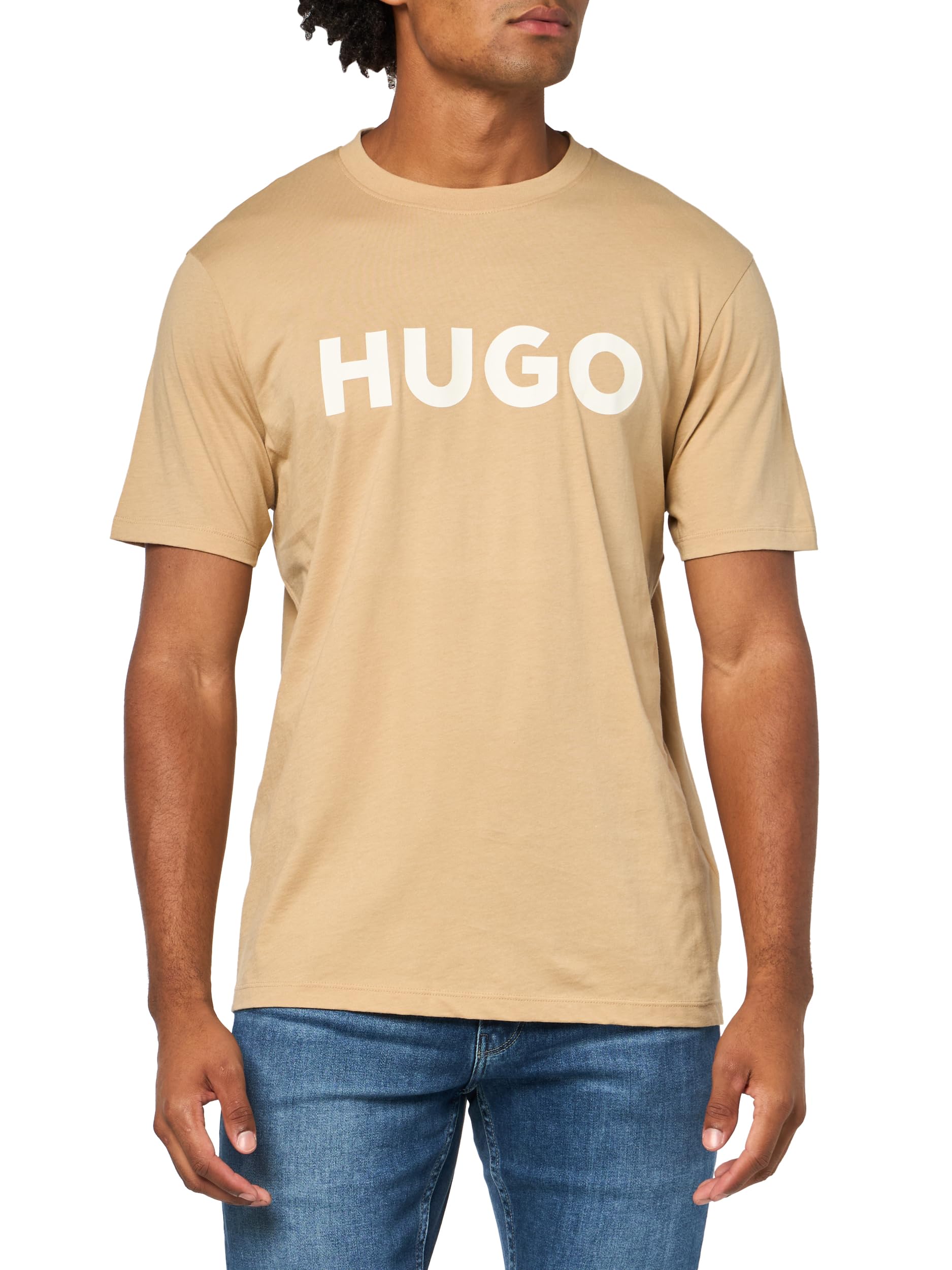 HUGO Koszulka z krótkim rękawem z nadrukiem logo Mężczyźni Print Logo Short Sleeve T-shirt (1 w zestawie)