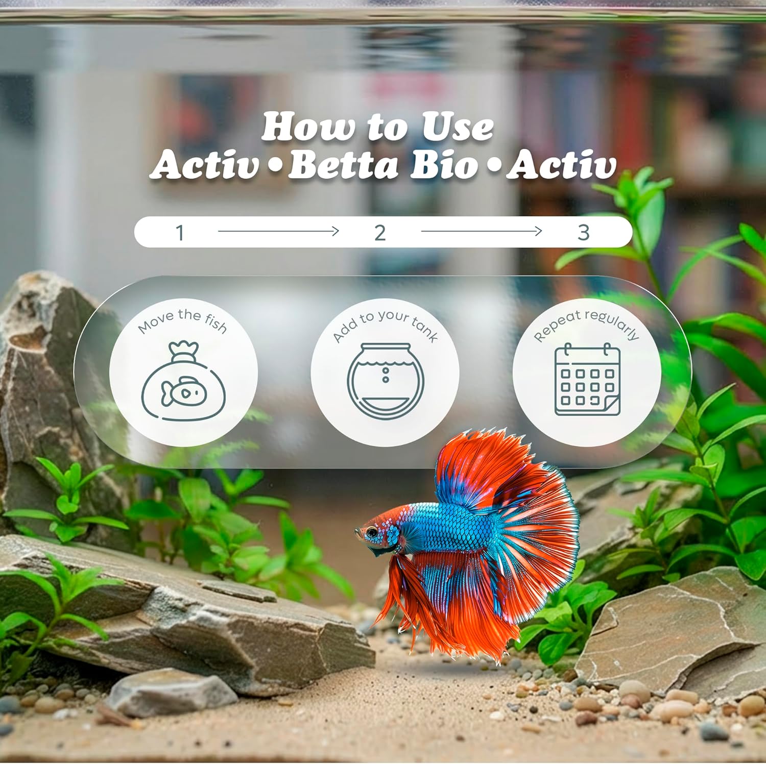 Activ Betta Bio-Activ Live Aqueous Solution – 1 Gallon – Instant Aquarium Cycling, Denitrifying Formula & Trace Elements for Betta Fish Tanks & Freshwater Aquariums