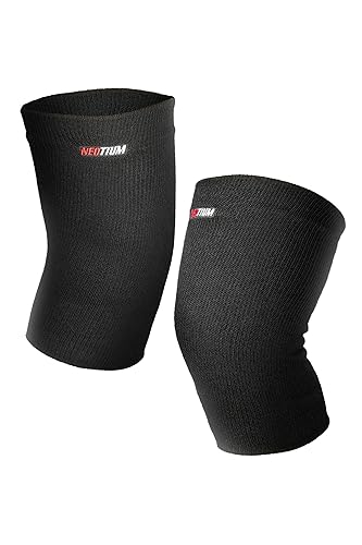 Calentadores de rodilla NEOTIUM, rodilleras de alta elasticidad, alivio del dolor muscular, Negro -