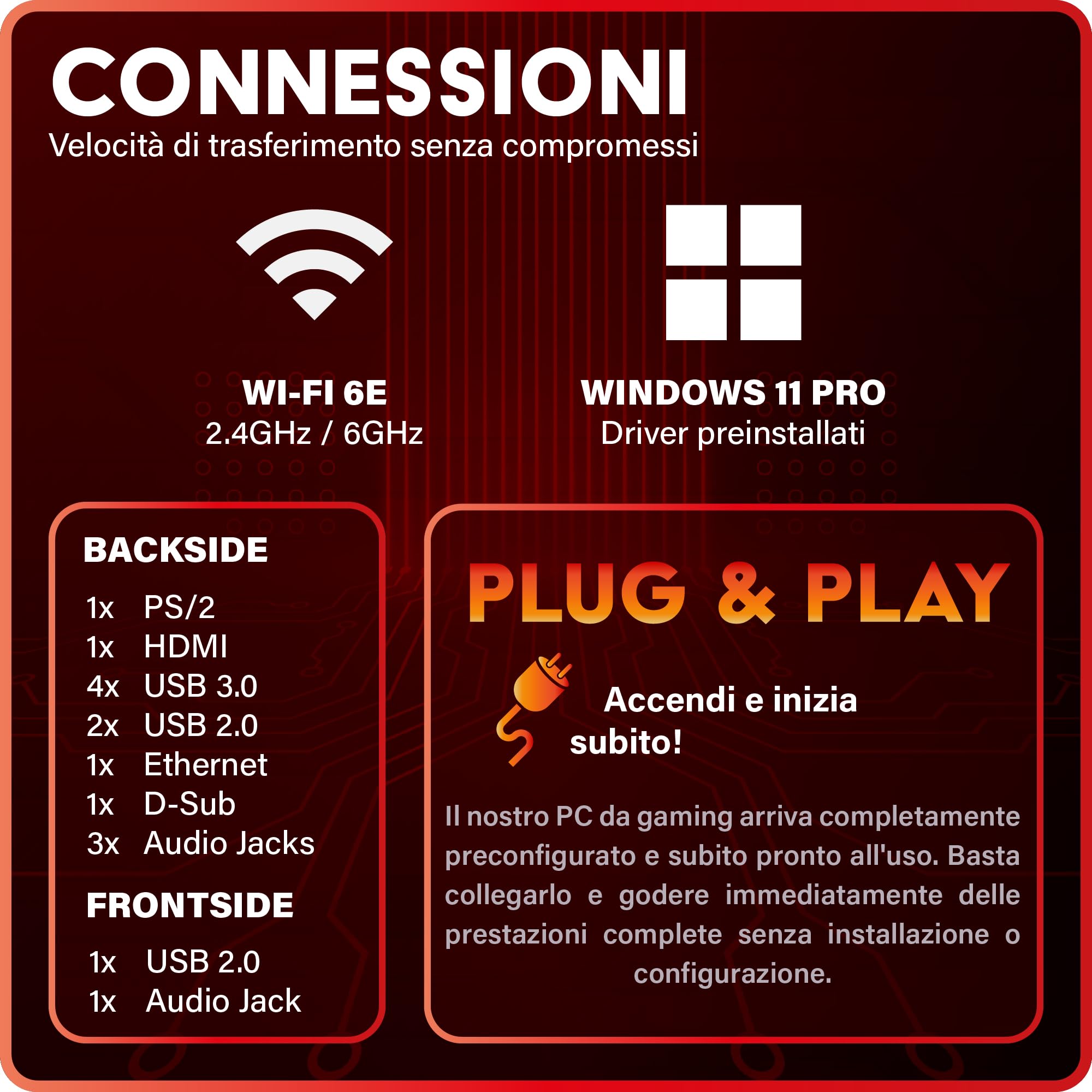 Greed® MKM - PC gaming – AMD Ryzen 5 7500F + Nvidia Geforce RTX 5070Ti 16GB – Desktop/Computer de fisso 4K & ray tracing - 5,0 GHz - 32GB DDR5 RAM - 1TB SSD + Wi-Fi & Windows 11 Pro