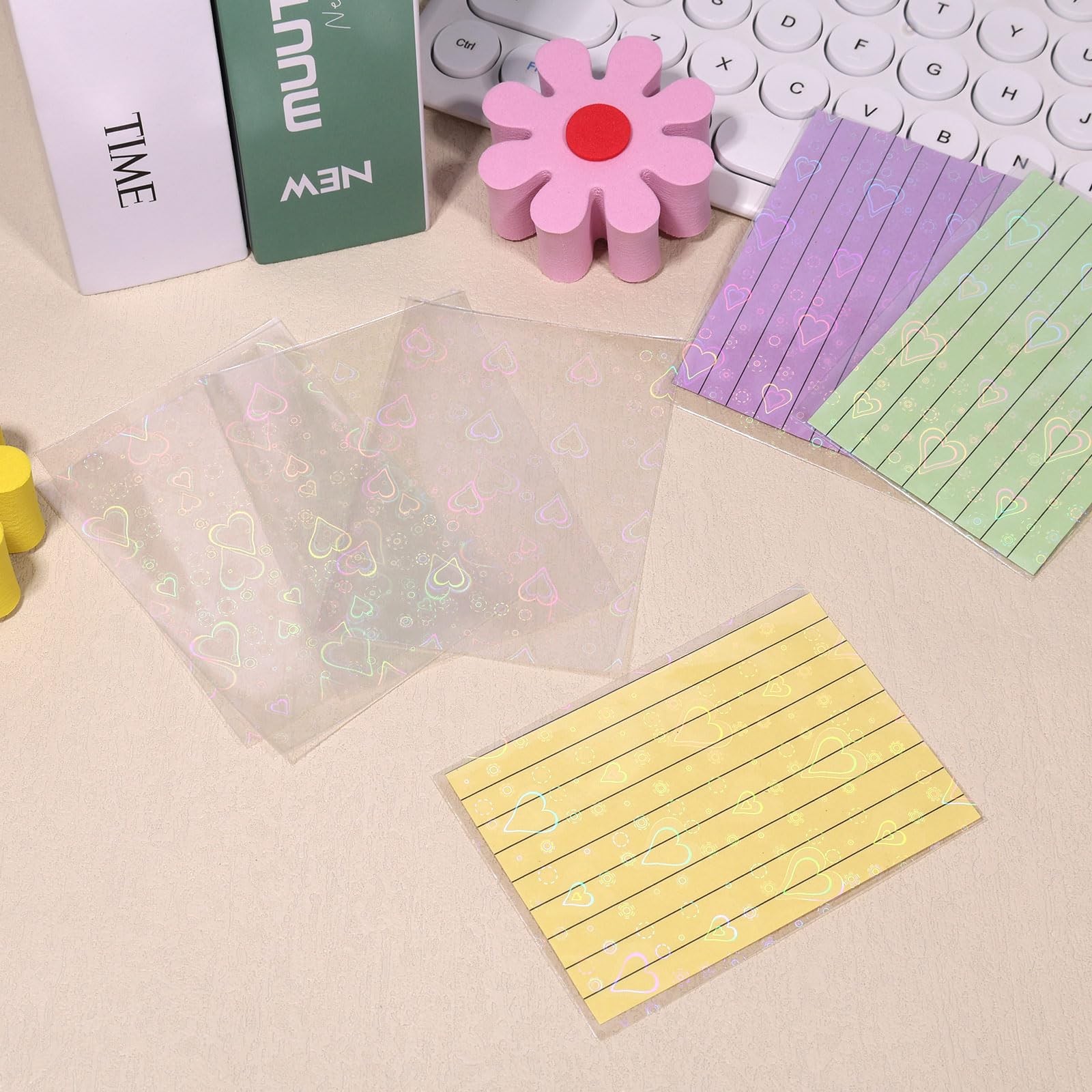 200pcs Love Heart-Shape Photocard Sleeves - Image 4