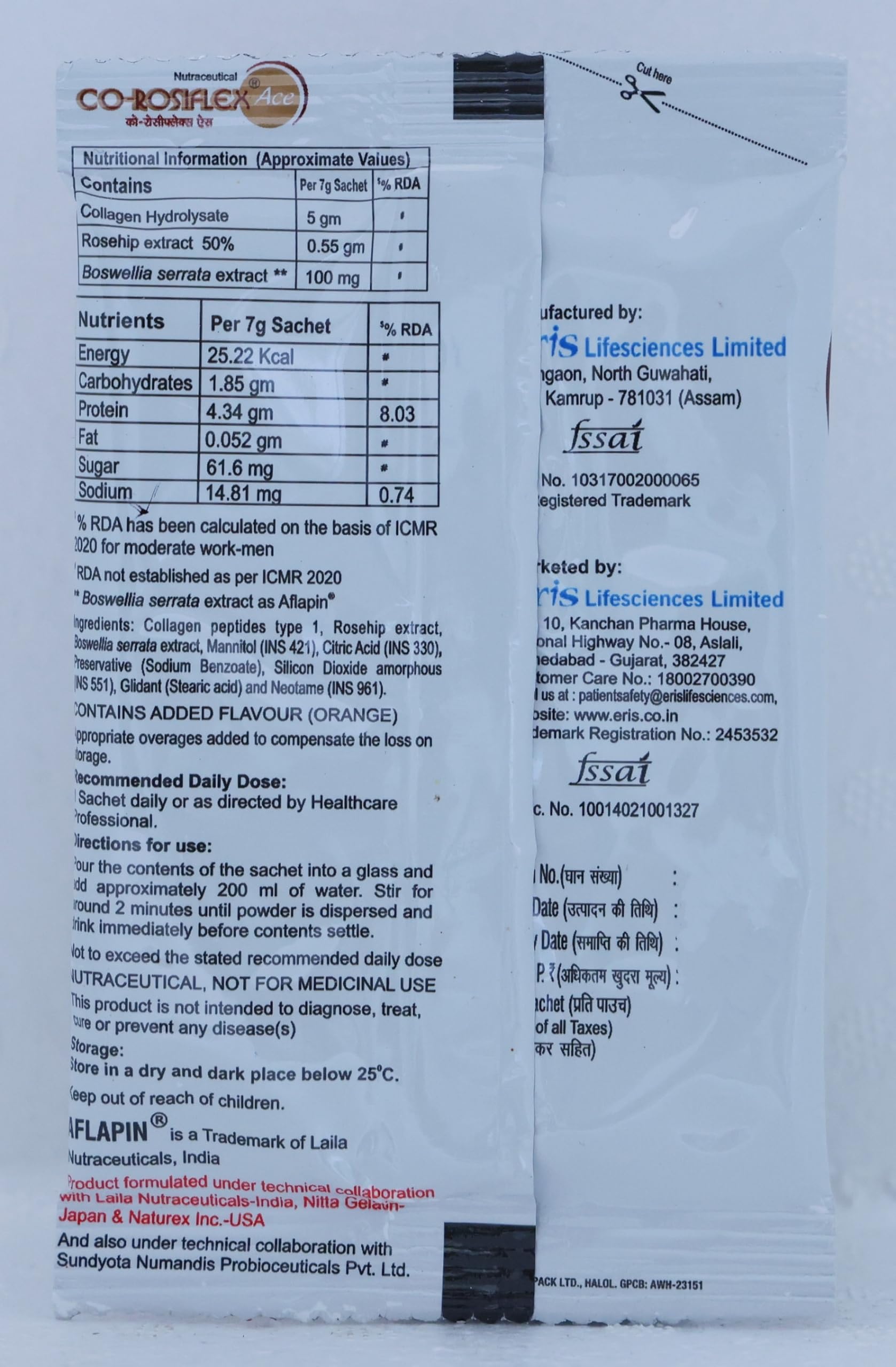 Corosiflex Ace - Pack of 7g Sachet