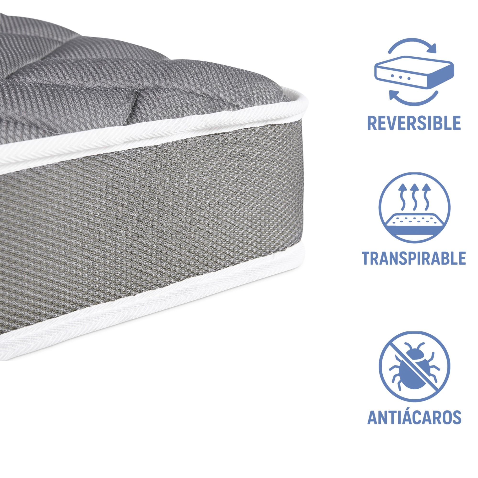 MATTREX | Colchón para Perro Tamaño 140x70x12 Fabricado en España, Reversible Invierno y Verano - Cama Perro ortopédica Transpirable, antiácaros, 12 cm Grosor Certificado Oeko-Tex