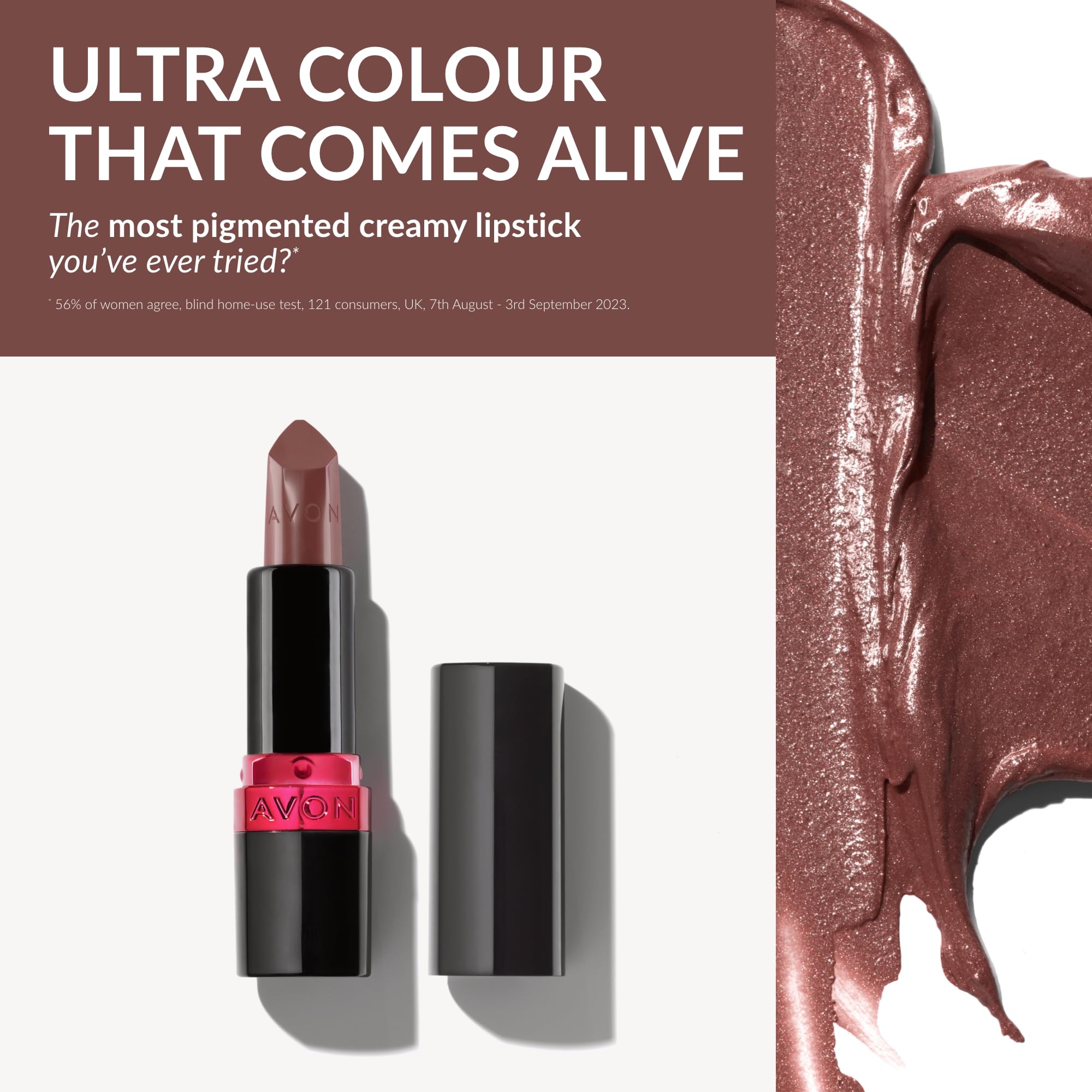 Avon Ultra Creamy Satin-finish Lipstick Universal Nude with Vitamin E - Image 2