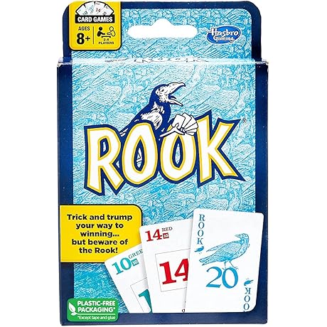 Hasbro Gaming Family Card Game Rook: Playing Card Game with 144 Cards...