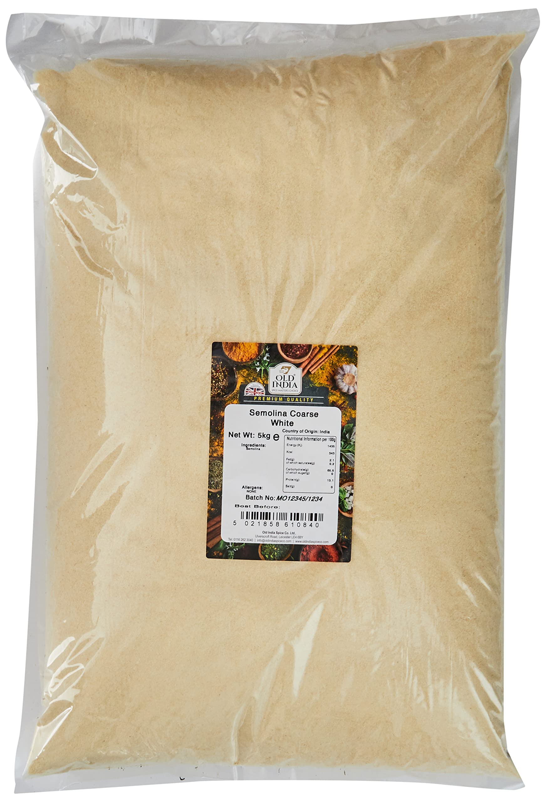 Old India Semolina Coarse White 5kg