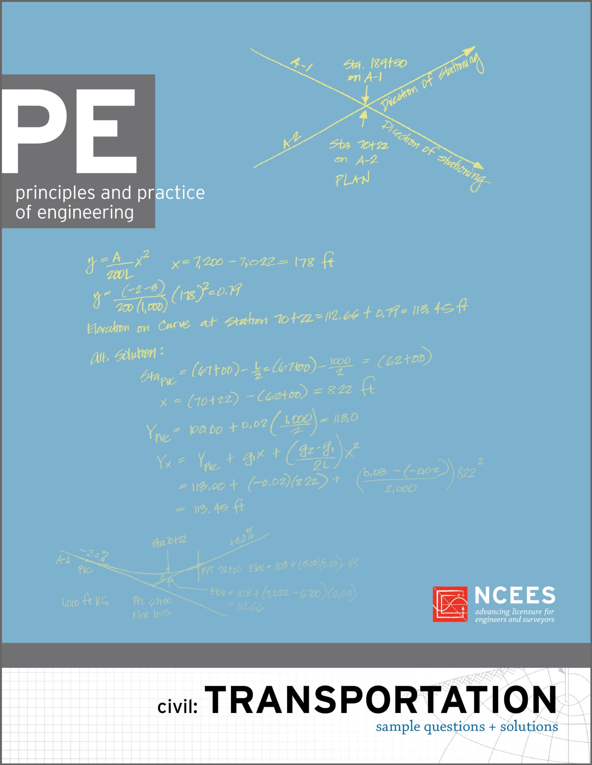 PE Civil: Transportation Sample Questions and Solutions