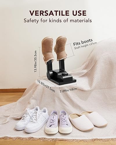Miniatura 2 de FORLIM Secador de botas para botas de trabajo, secadora de zapatos con soplador de calor, secadora de guantes y calentador de botas, estante seco