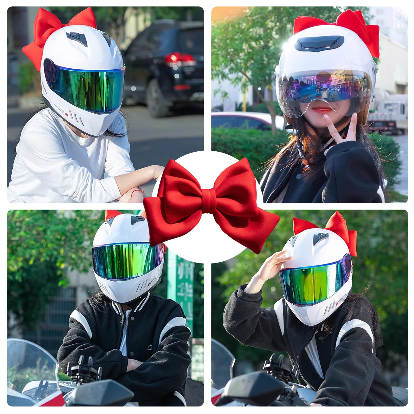 2 Pezzi Decorazioni Per Casco Con Ali D'Angelo - Adesivi Per Casco Da Sci, Bici E Moto - Colori Assortiti
