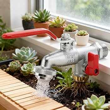 二口　グッズセット Amazon | Jeffergarden 二股蛇口 2口水栓 銅製 二口同時に使用