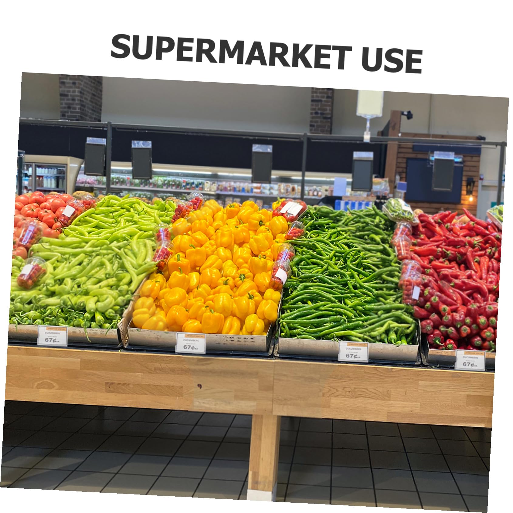 10 Sets Etikettenhalter Für Den Einzelhandel Installieren Aus Acrylmaterial Supermarkt-display Index-etiketten-clip Für Den Marktgebrauch 30 Stück * 10