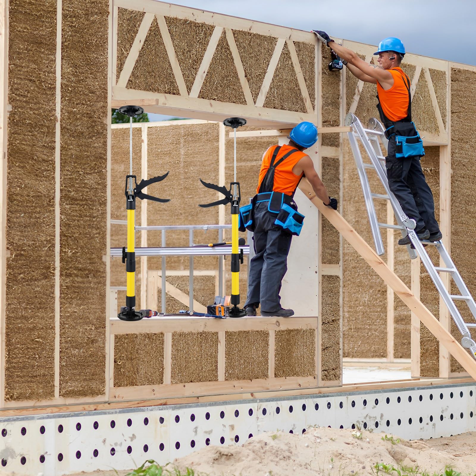 Set 4 Aste Telescopiche Di Aiuto Supporto A Una Mano, Supporto A - Foto 2