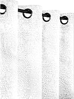 Vista 1 de Safdie & Co. Cortina Jaquard Panel 2Pk 84L Ultimate Blackout Blanco