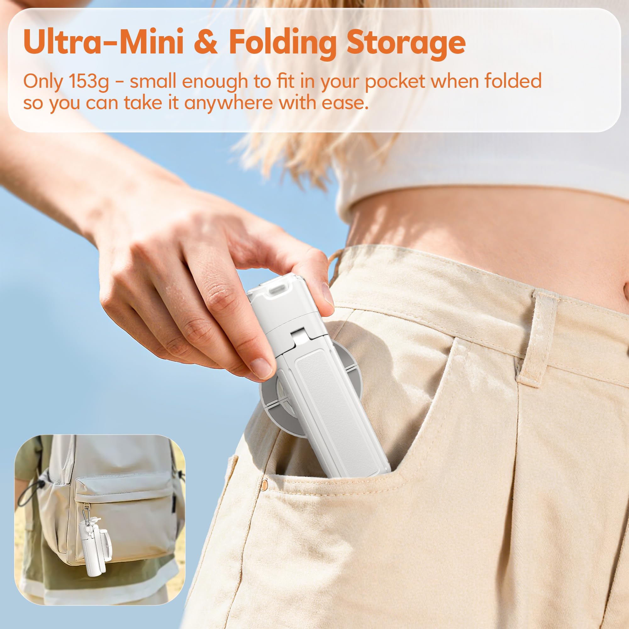 Mini selfie stick magnetico per iPhone, 4 in 1, treppiede portatile tascabile per iPhone MagSafe/Android con supporti remoto/cold shoe, treppiedi piccolo/compatto per cellulare, per scrivania, viaggi