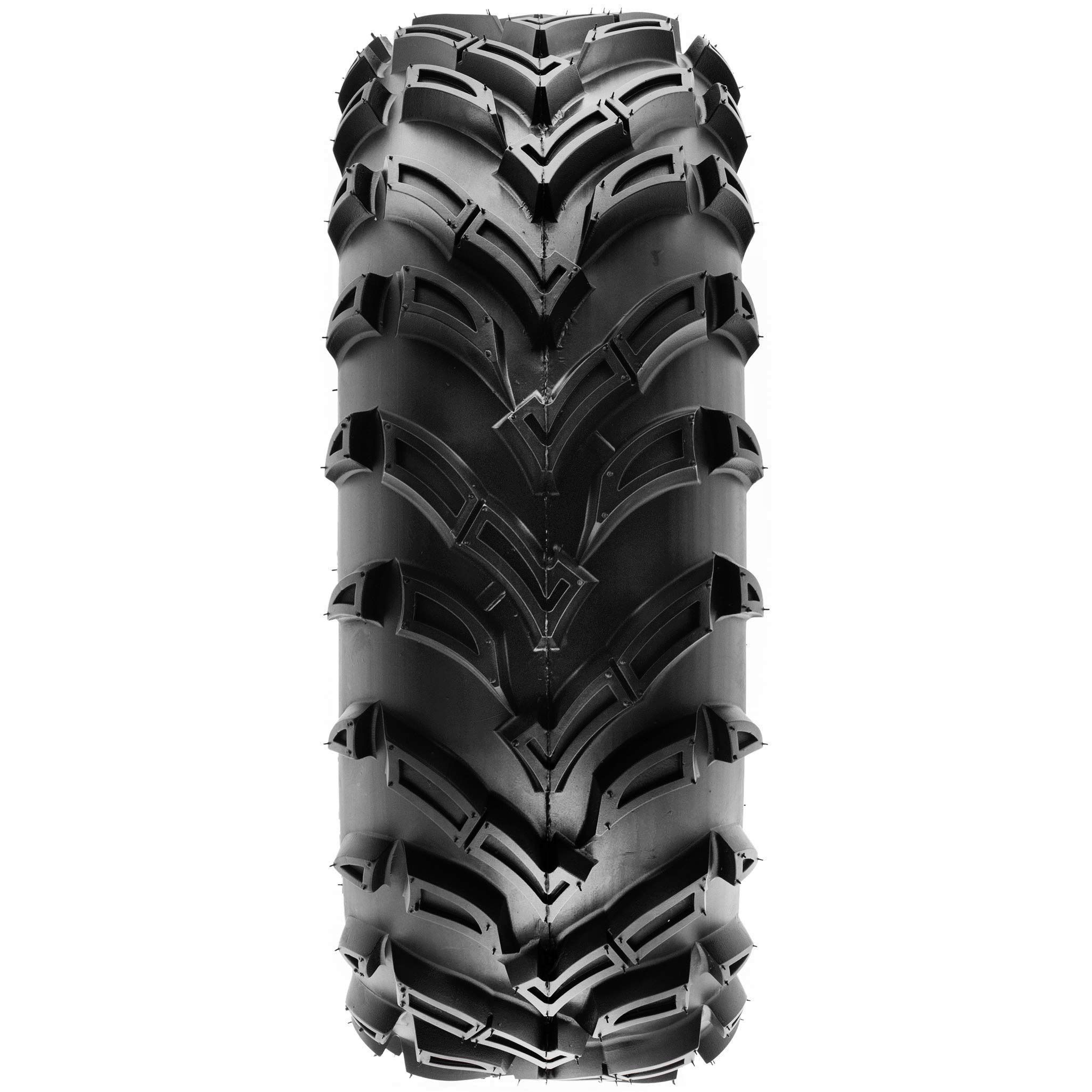 SunF A024 25x8-12 25x8x12 Quad ATV UTV Fango pneumatico A/T 6PR TL 65J E4 Mark, set di 2 pezzi