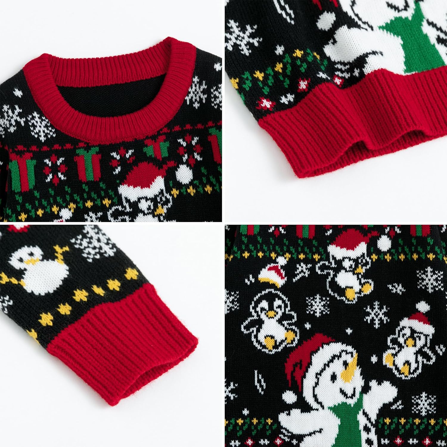 Curipeer Ugly Family Matching Christmas Sweaters Men Women Kids Knitted Pullover Outfits Party Holiday