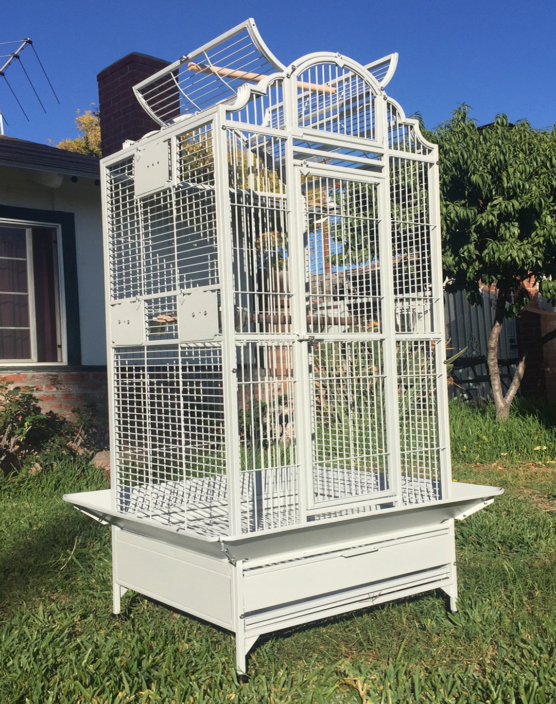 SUPER DEAL PRO 68’’ 2in1 Large Bird Cage with Rolling Stand Parrot