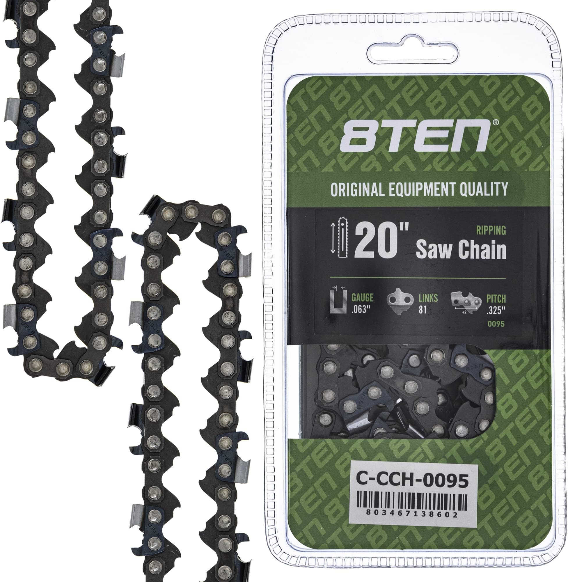 Ripping Chainsaw Chain 20 Inch .063 .325 81DL for Stihl 024 026 028 MS 260 270 271 280 290 (1 Pack)