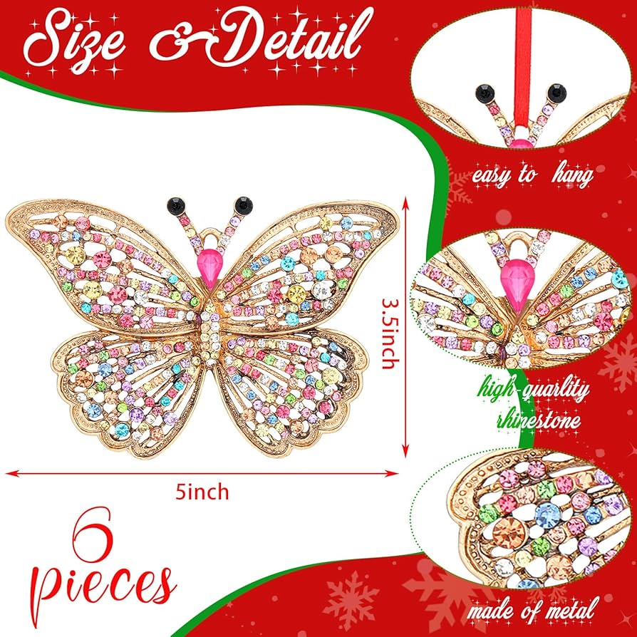 Christmas Butterfly Ornament Collection Coordination