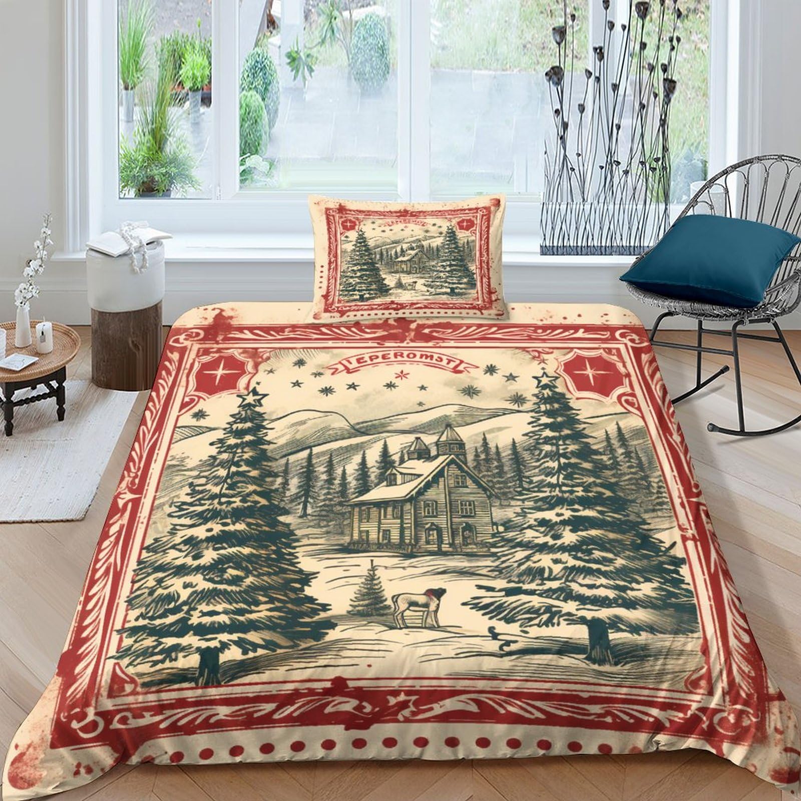 Parure de lit Noël 135x200cm, l'idée cadeau idéale pour les fêtes