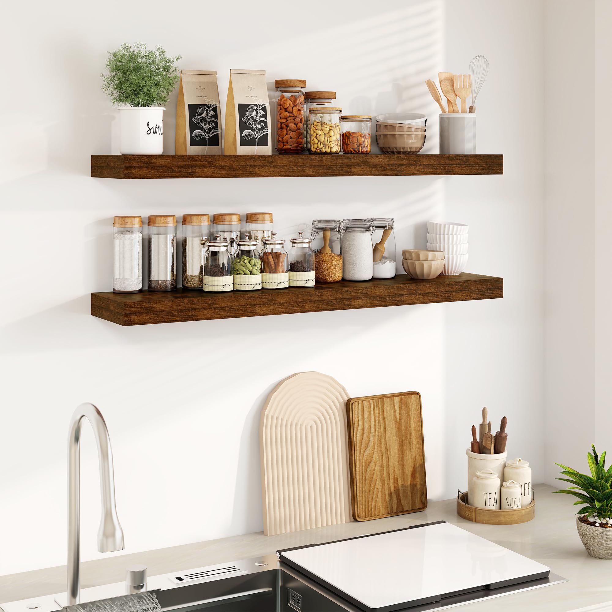 Amazon.com: Fun Memories Floating Shelves for Wall, 40Inch