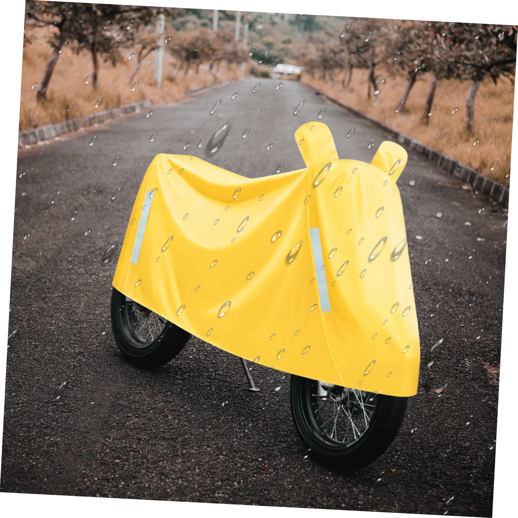 Copertura Antipioggia per Bicicletta Elettrica e Scooter, Telo Oxford Giallo, Resistente All’acqua, Antigraffio, per Esterni e Rimessaggio