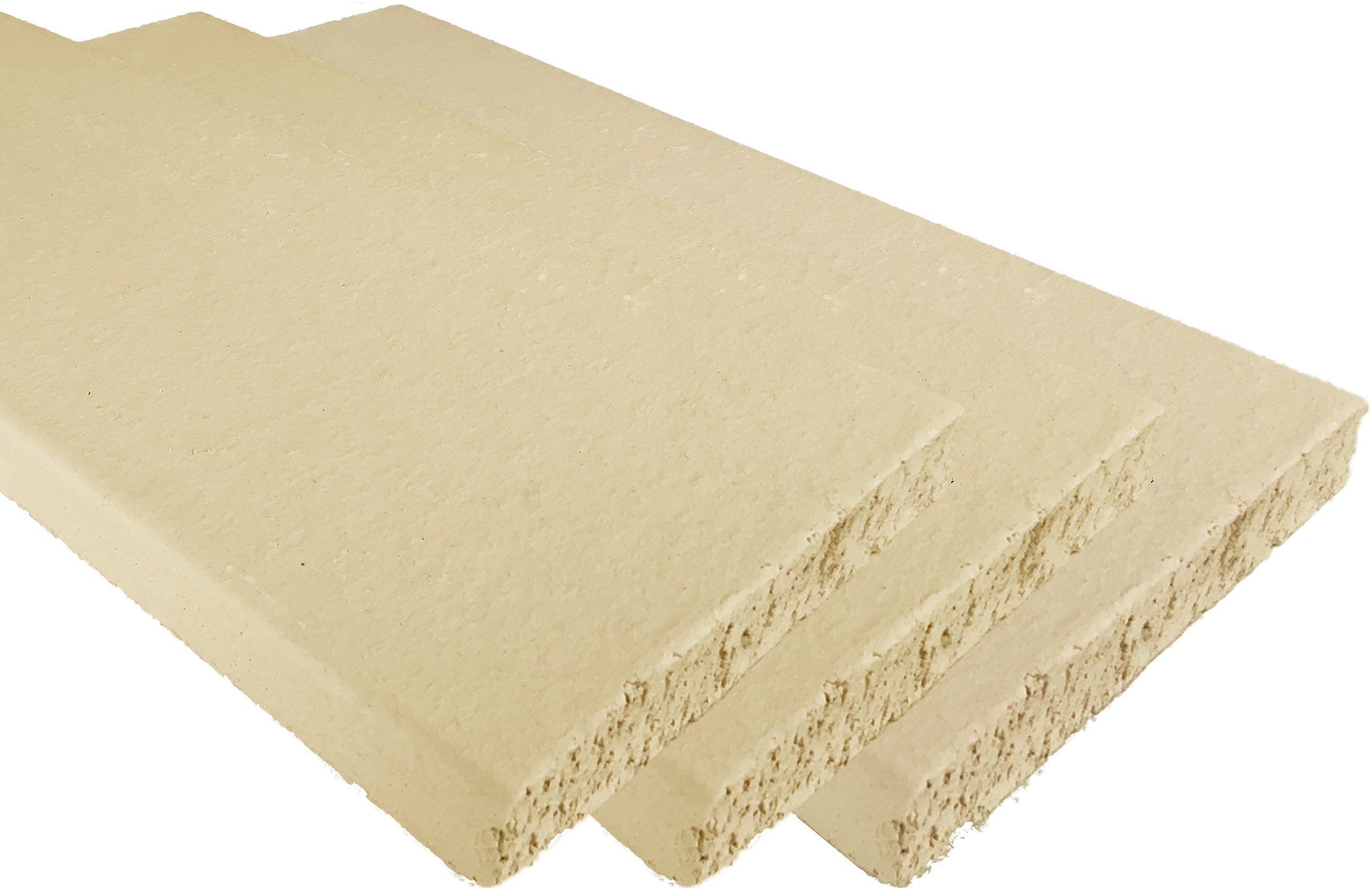 Piastra in argilla refrattaria, 50 x 20 x 3 cm