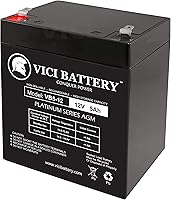 Vista 1 de VICI Battery La batería del UPS de 12V 5Ah reemplaza el producto de la marca Leoch LP12-4.5 T2, LP 12-4.5 de 4.5 Ah