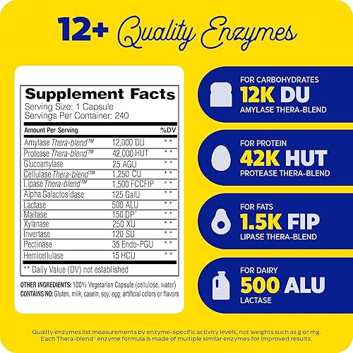 Miniatura 2 de Enzymedica Digest, fórmula enzimática completa para la salud digestiva de todos, con gama completa de enzimas para dietas diarias, 240 cápsulas