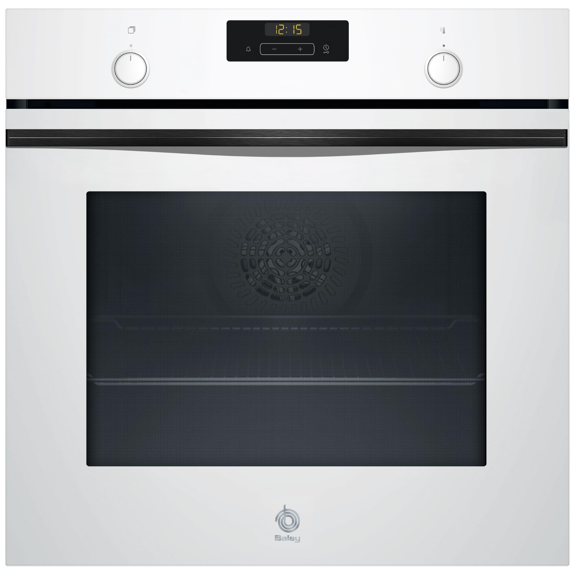 Balay – Horno multifunción, 60 cm de ancho, 71L, Serie Cristal, Función Freidora de aire, Aqualisis, blanco, 3HB5159B4