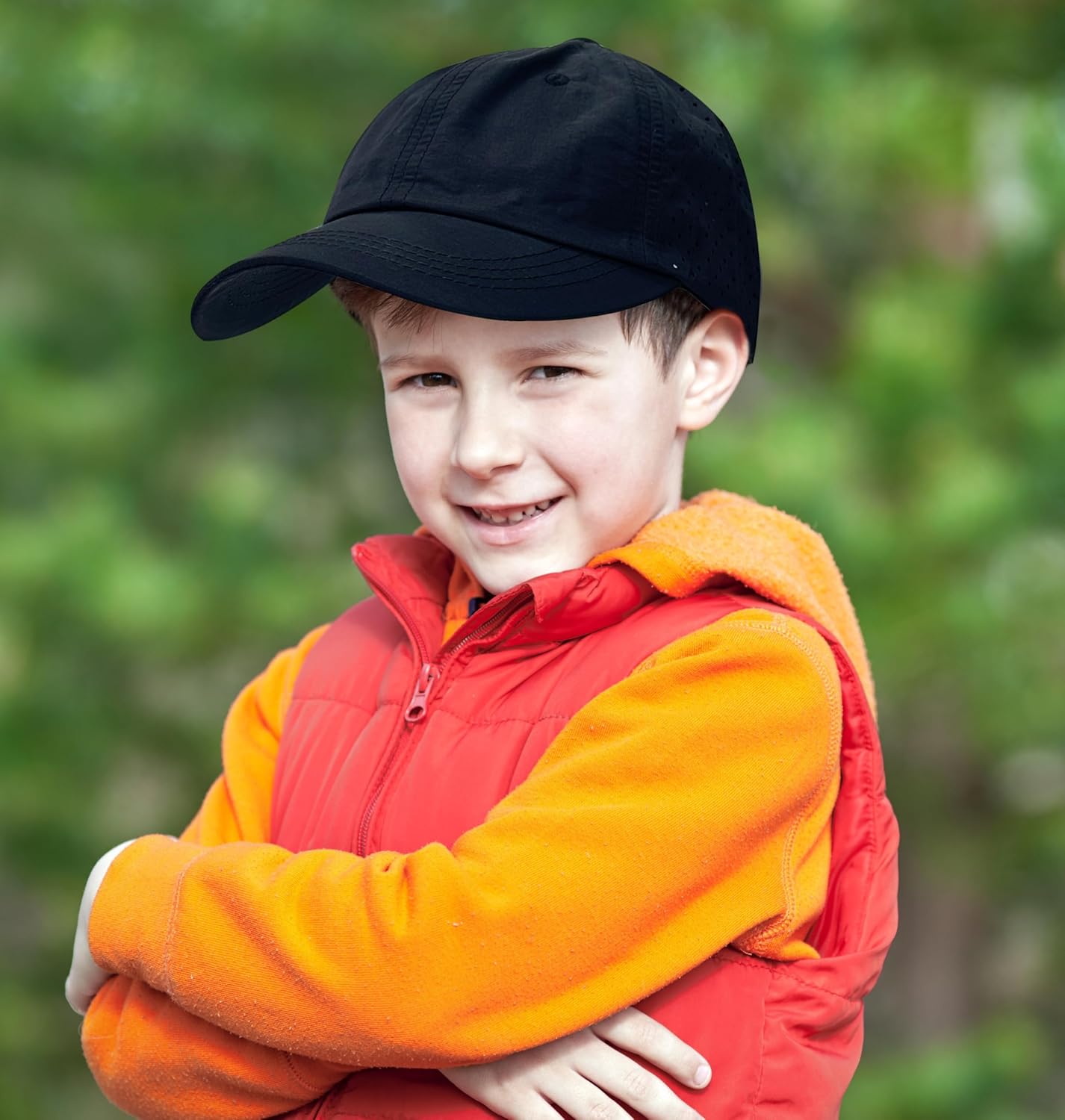 Jastore Kids Sun Hats for Girls Boys Quick Drying Baseball Cap Lightweight Sun Protection Hat for Outdoor Activity - Image 7