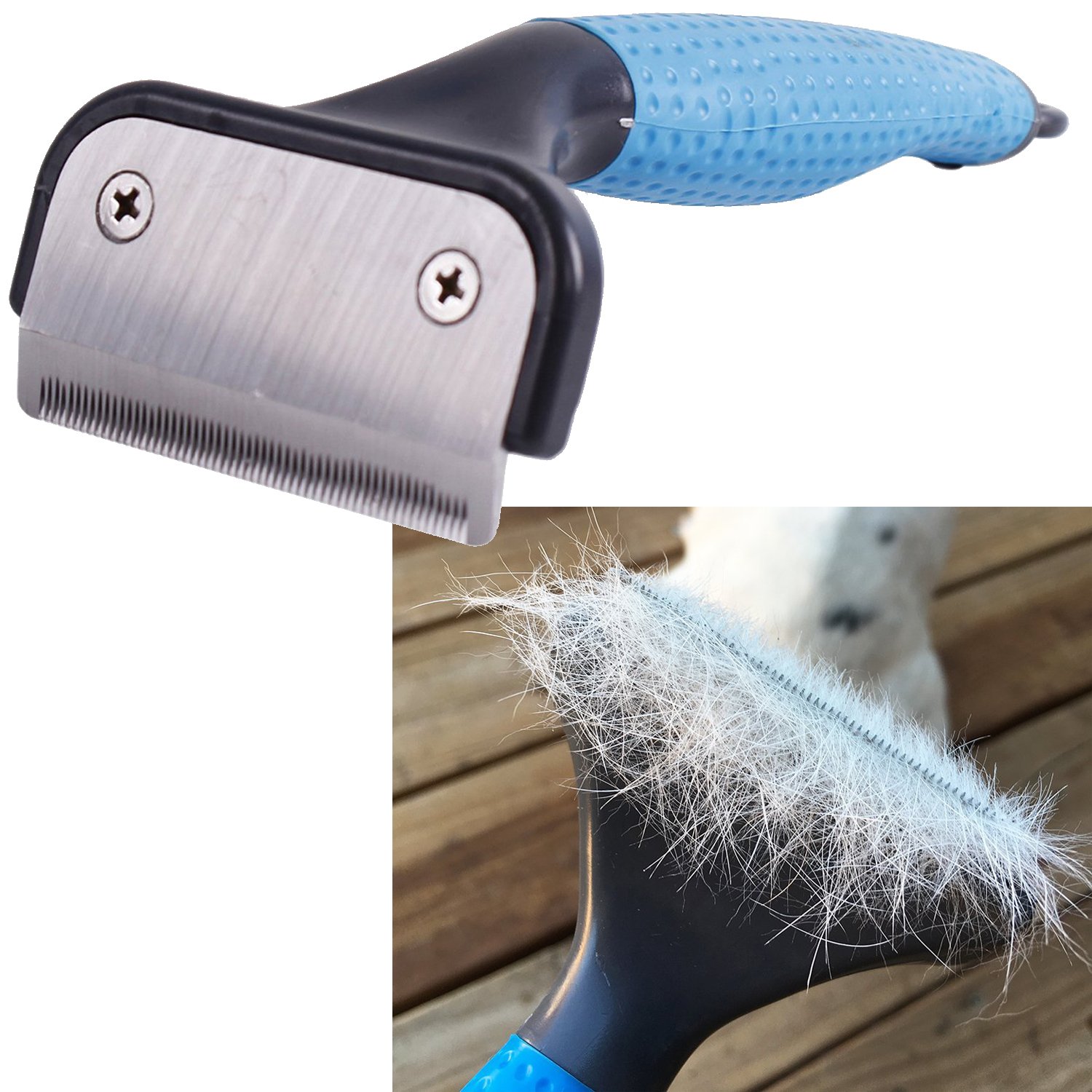 BPS Peine Cepillo Profesional Perro Gato para Aseo de Mascotas 17 * 7.5 cm (Color al Azar) BPS-7017