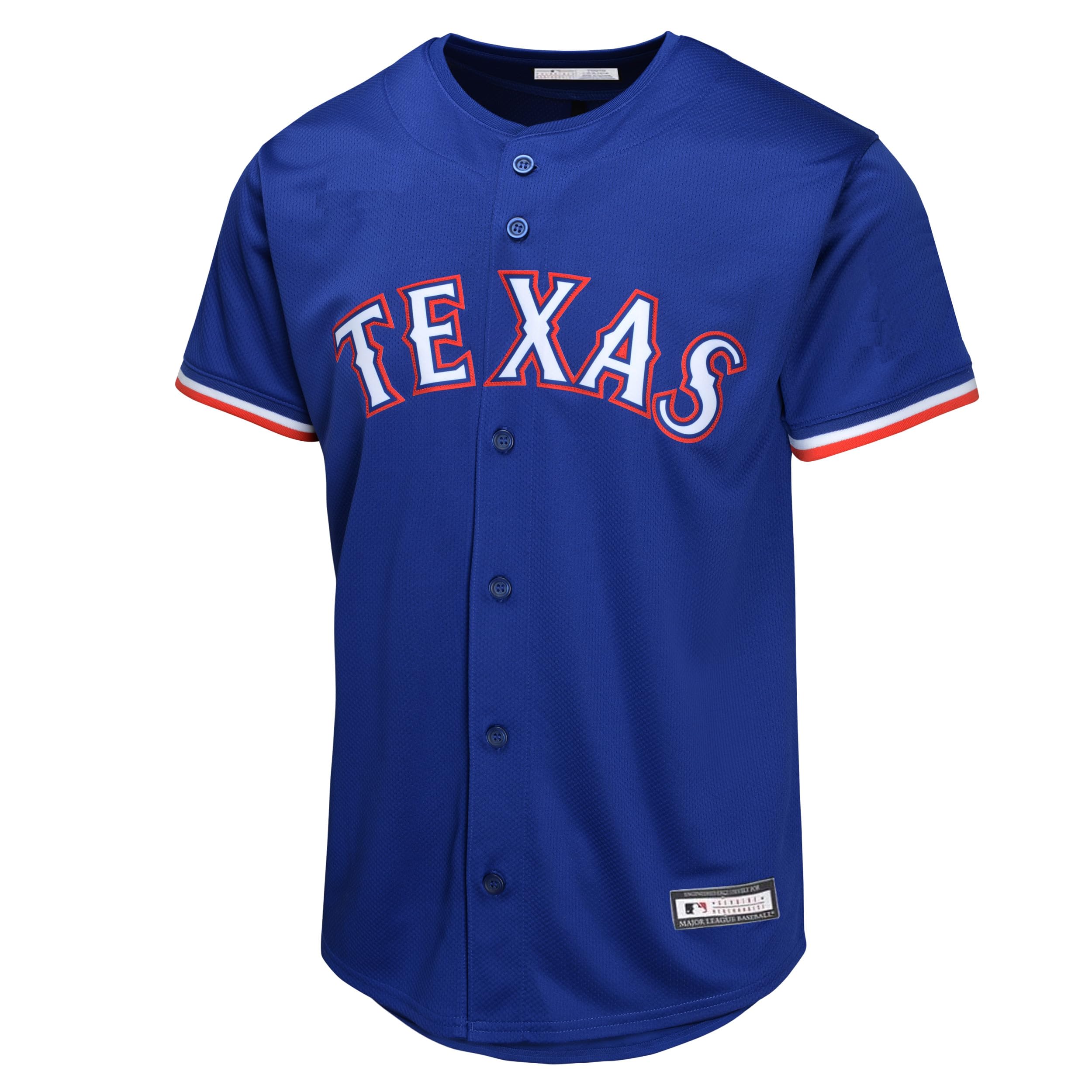 Maglia ufficiale della squadra dei Texas Rangers MLB Kids 8-20, blu