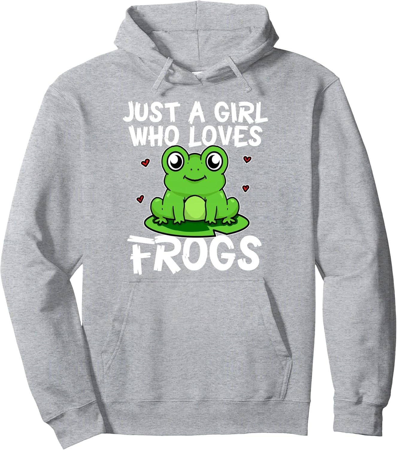 Just A Girl Who Loves Frogs Funny Frog Costume Pullover Hoodie