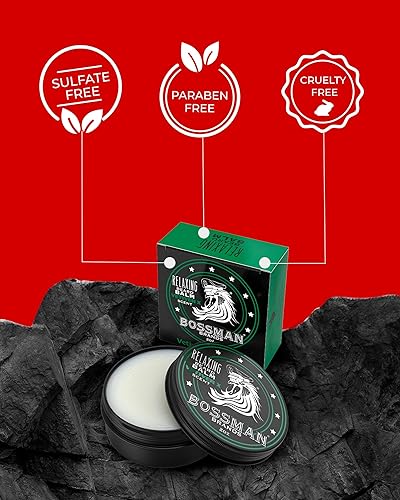 Miniatura 4 de Bossman Bálsamo relajante para barba - Crema domadora, espesante, relajante y suavizante y producto para el cuidado de la barba, fabricado en