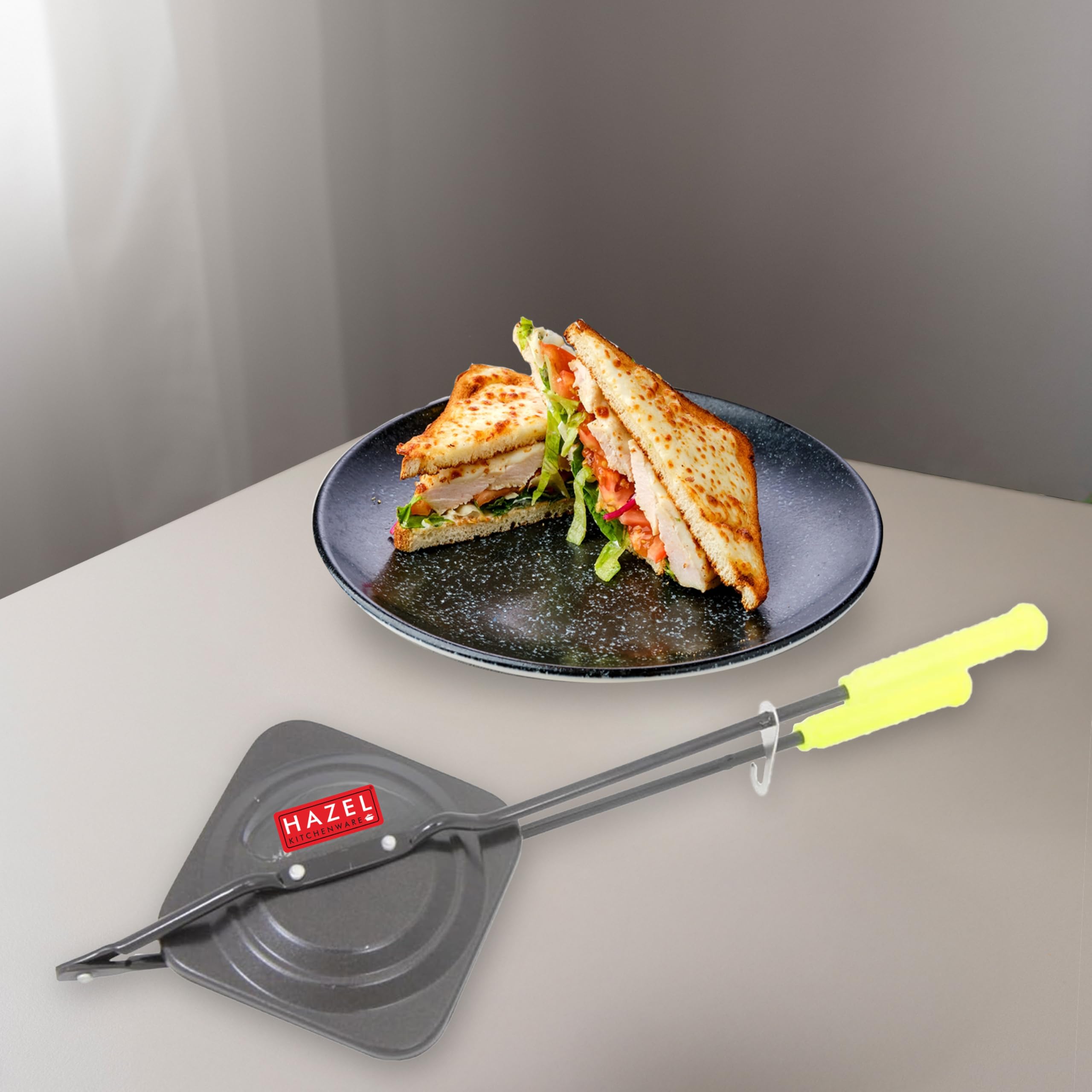 Buy Hazel Hard Anodized Sandwich Toaster (39 cm), Black Online at