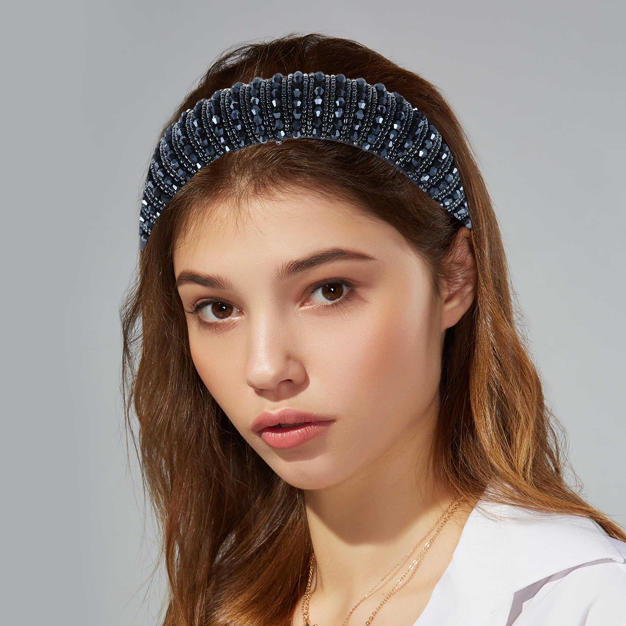Amazon.com : VOCOSTE Crystal Headband, Rhinestone Hairband for