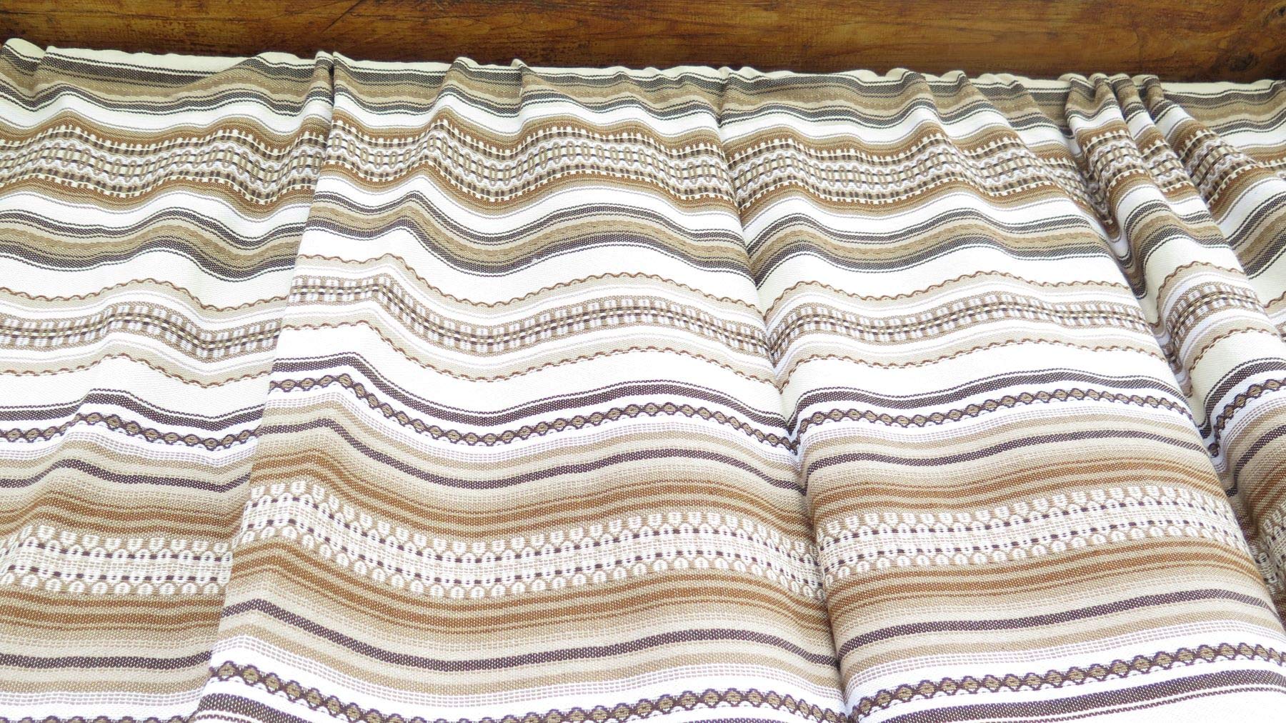Cortina Alpujarreña Rústica 160x215 Cm | Protege Tu Puerta Del Sol E Insectos | Hecha En España 100% Algodón Reciclado